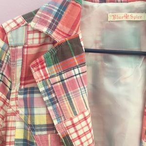 Plaid Crop Jacket
